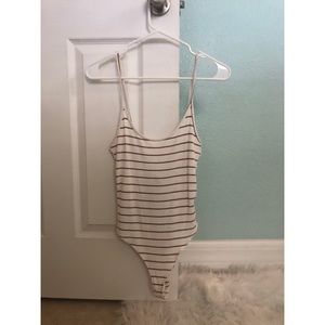 Striped bodysuit